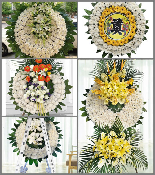 安徽池州市贵池区墩上街道茅坦村花圈速递